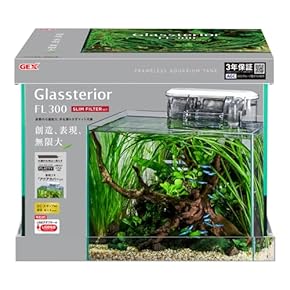 ガラス水槽 ２個セット　別売のフタ(プラスチック)付き！フレームレス ガラス水槽 2個セット 別売のフタ(プラスチック)付き！フレーム